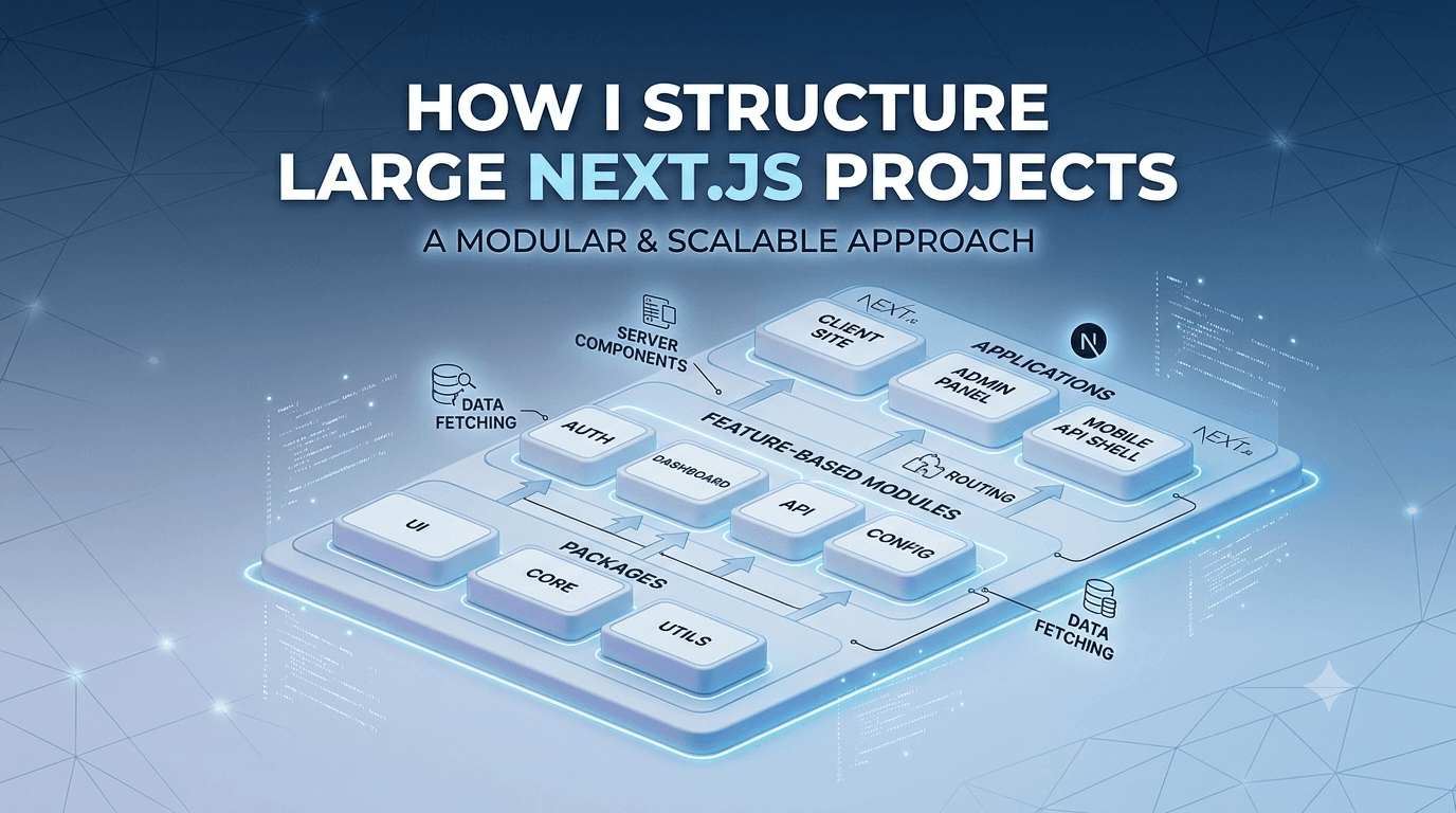 How I Structure Large Next.js