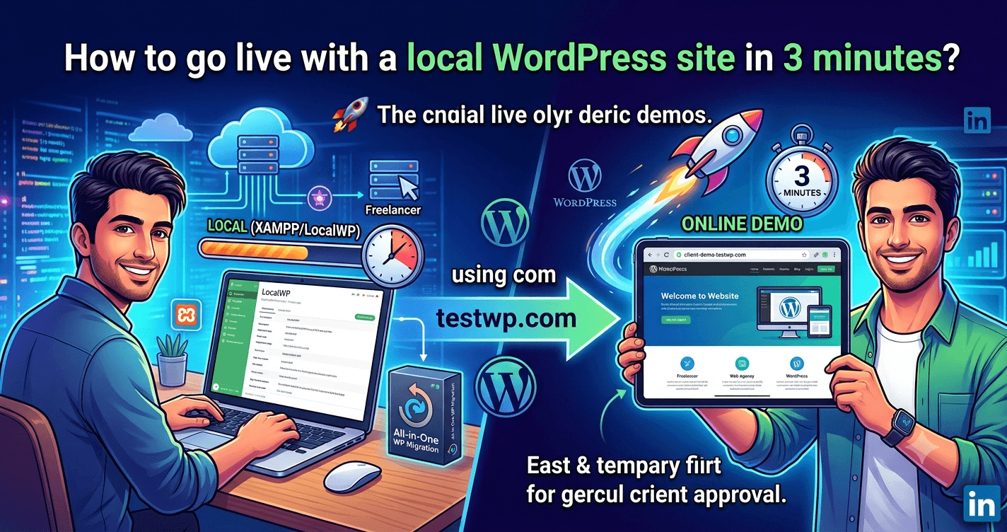 How to Put Your Local WordPress Site Online in 3 Minutes (Perfect for Client Demos)